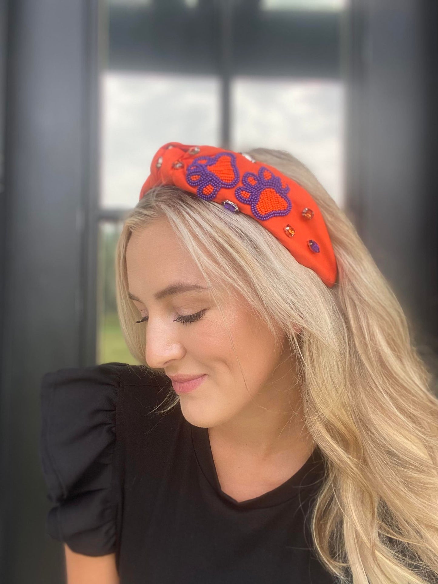 Orange & Purple 'GAMEDAY' Headband