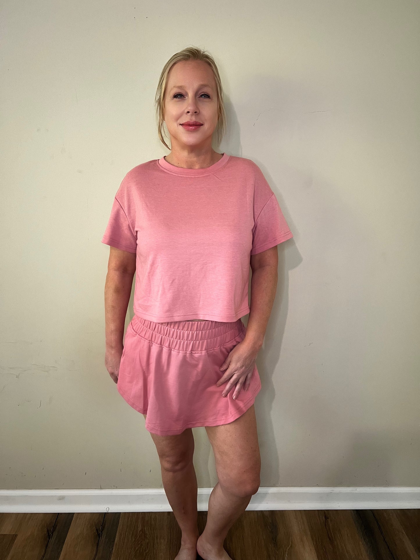 Ivey's Cropped Tee & High Wasted Skort