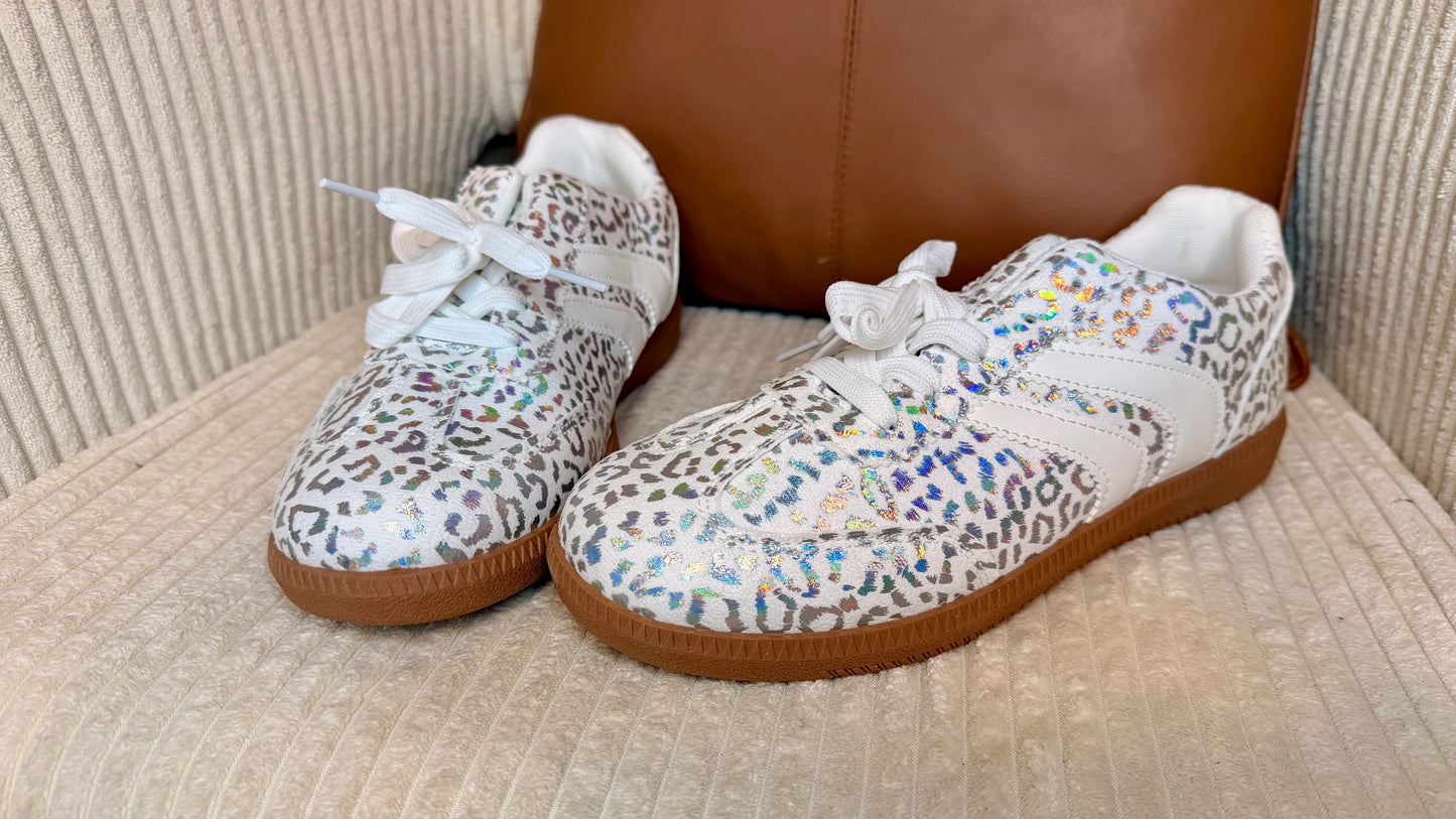 Leopard Printed Lace-up Sneakers | 4-16