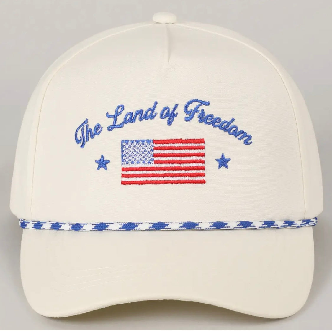 Blue USA Roped Hat
