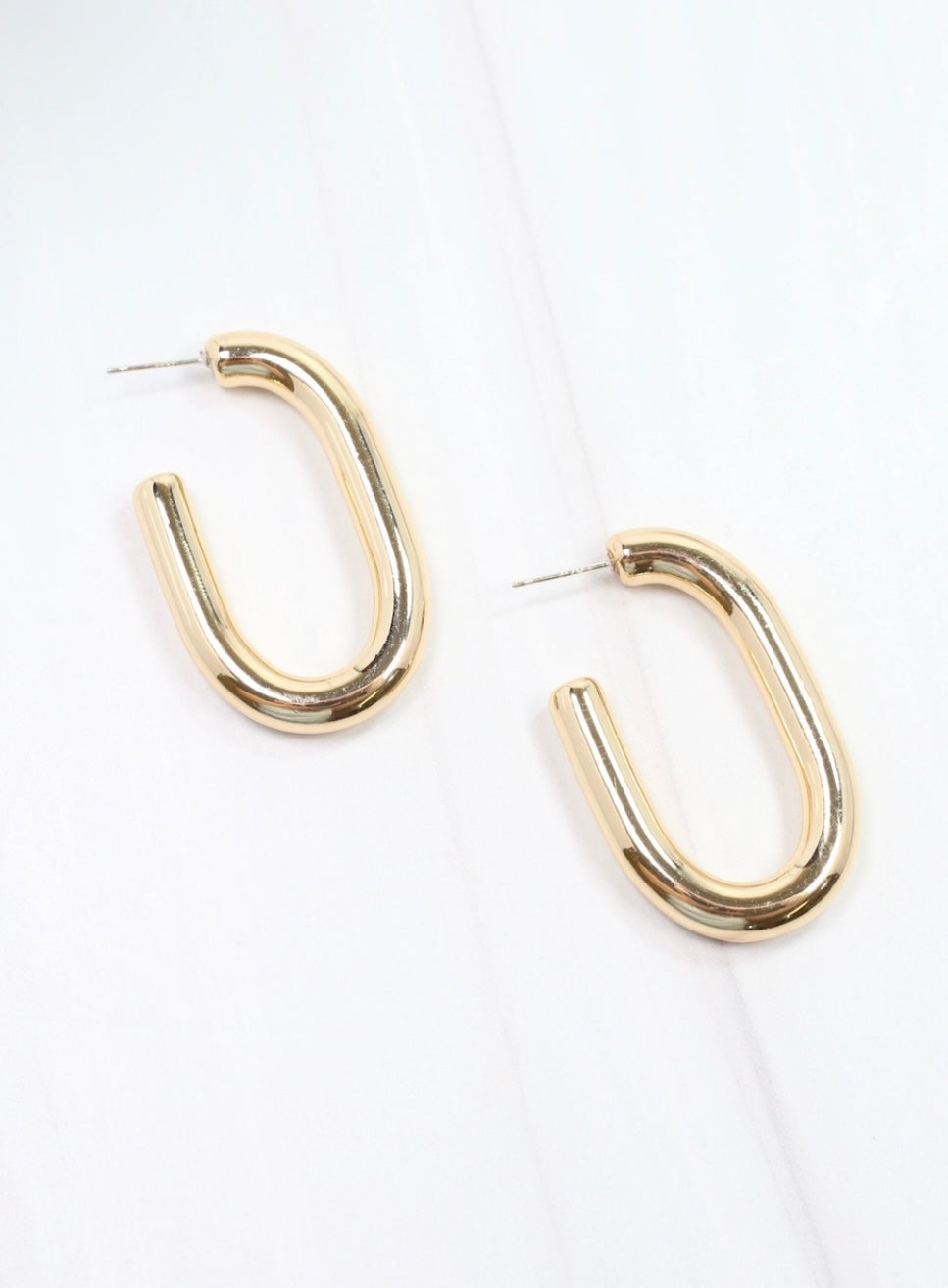 Long Gold Hoops
