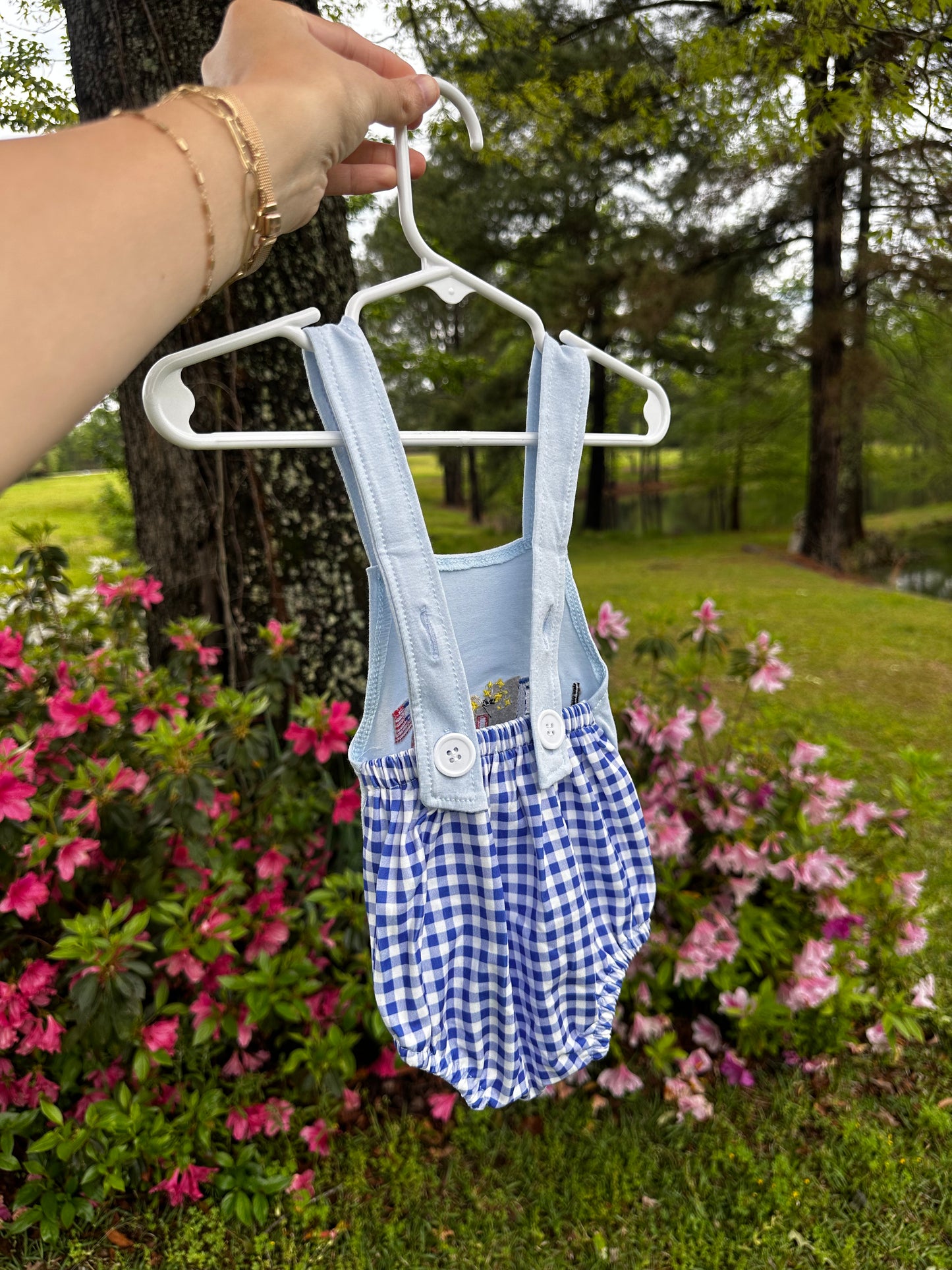 Red, White, & Blue Dog Romper