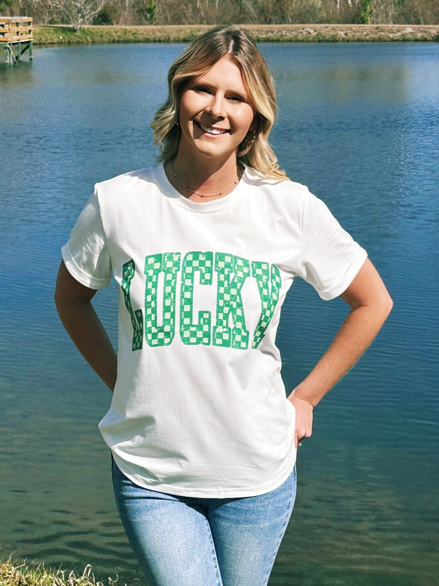Checkered Lucky T-Shirt