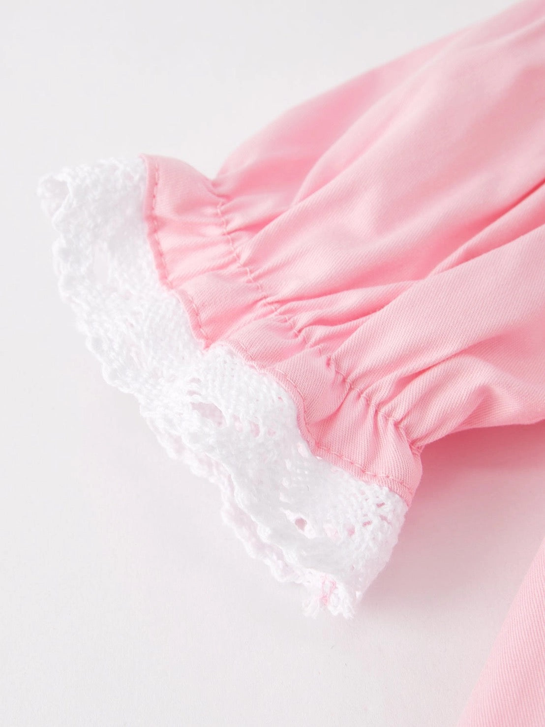 Pink Easter Smocked Bubble