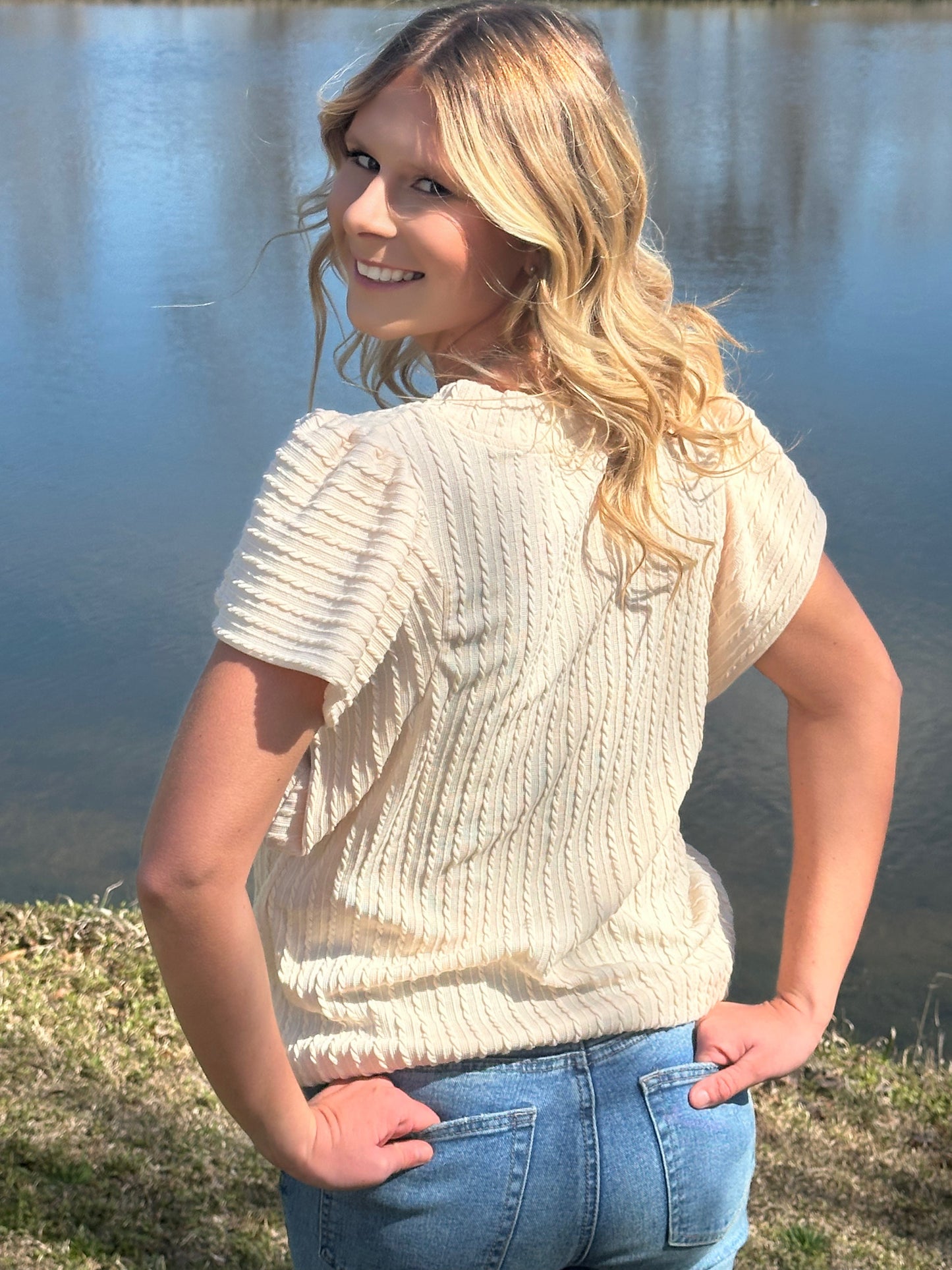 Beige Solid Shirt