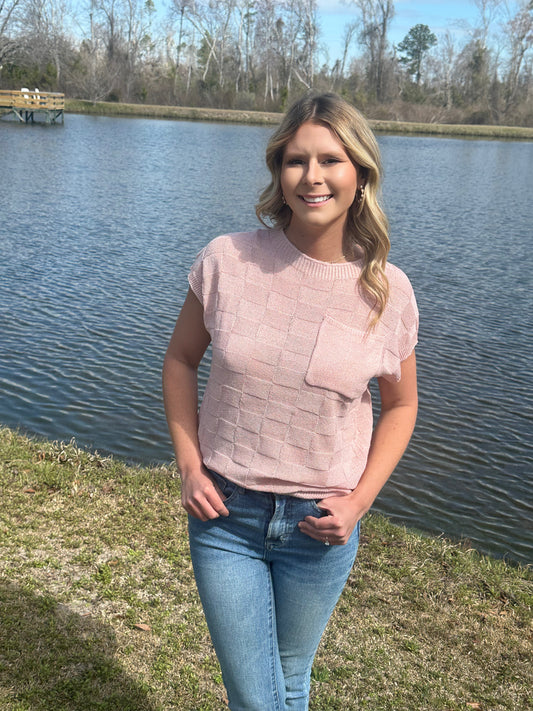 Dusty Pink Short Sleeve Shirt