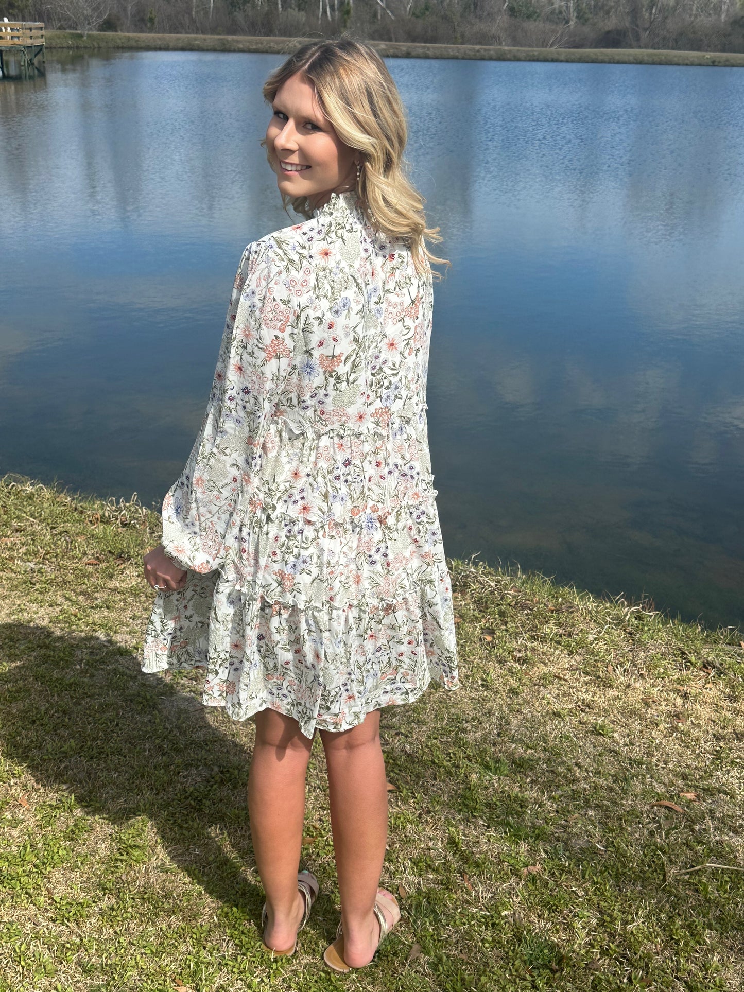 Floral Long Sleeve Dress