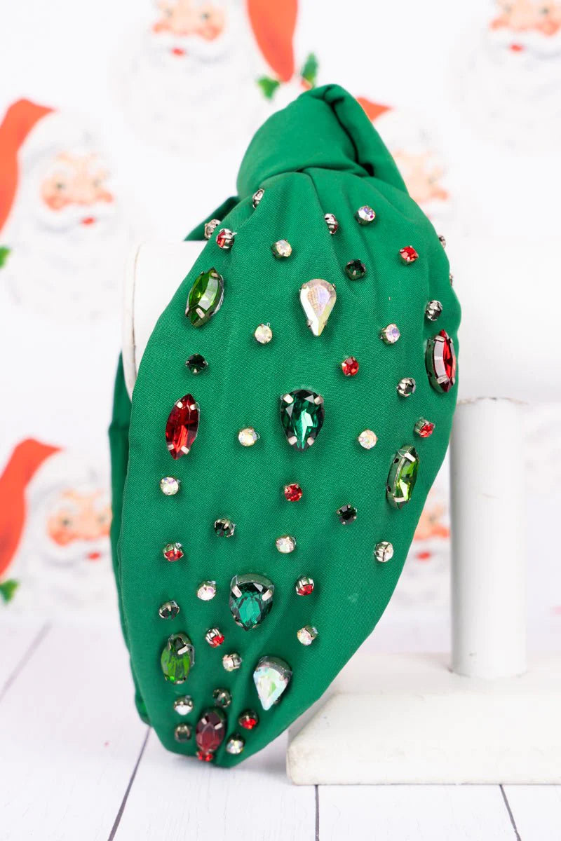 Green Holiday Sparkle Headband