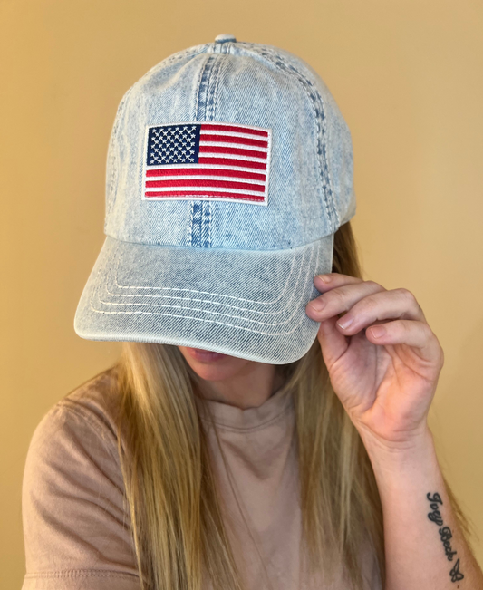 USA Washed Denim Hat