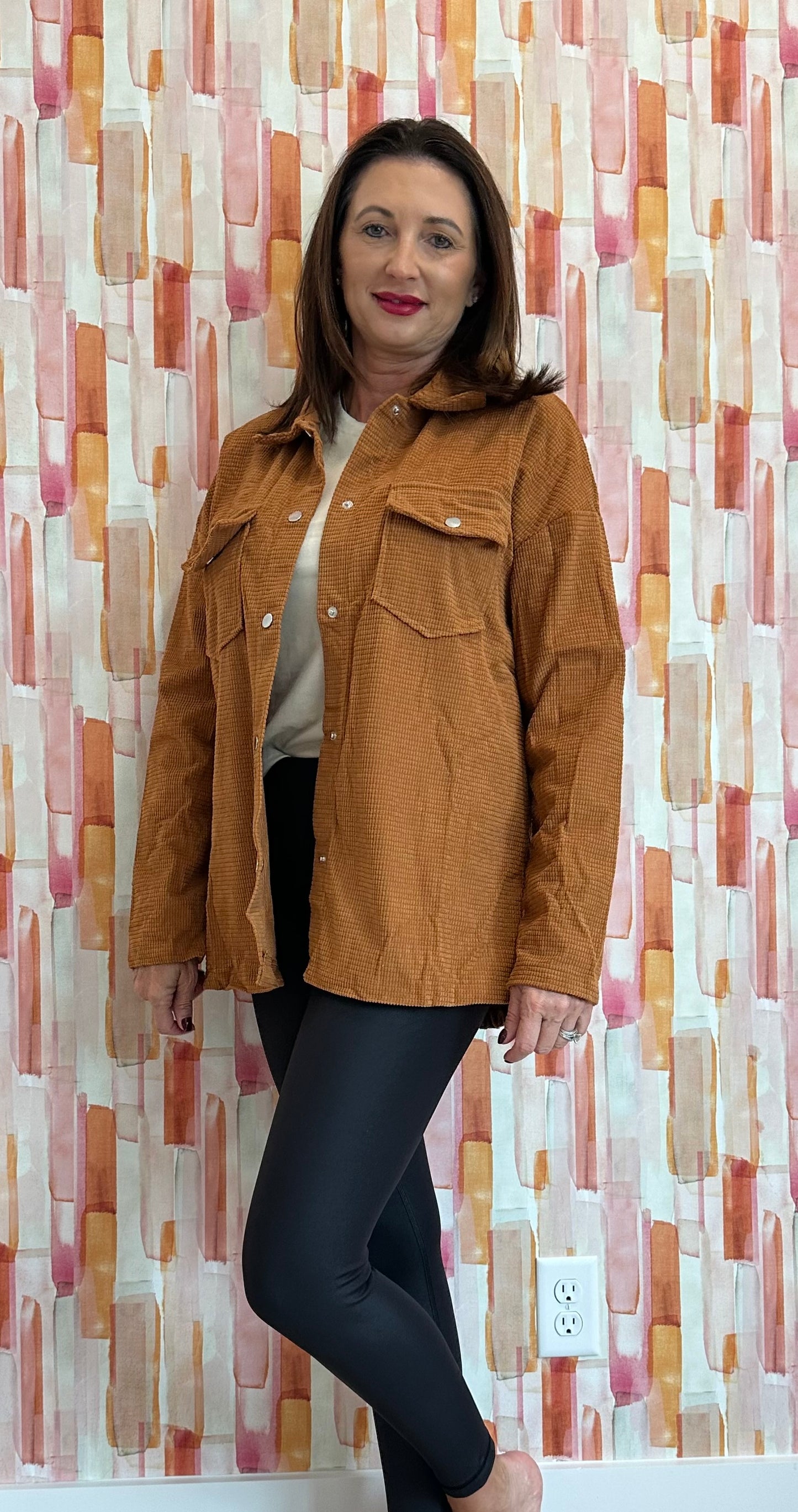 Burnt Orange Shacket