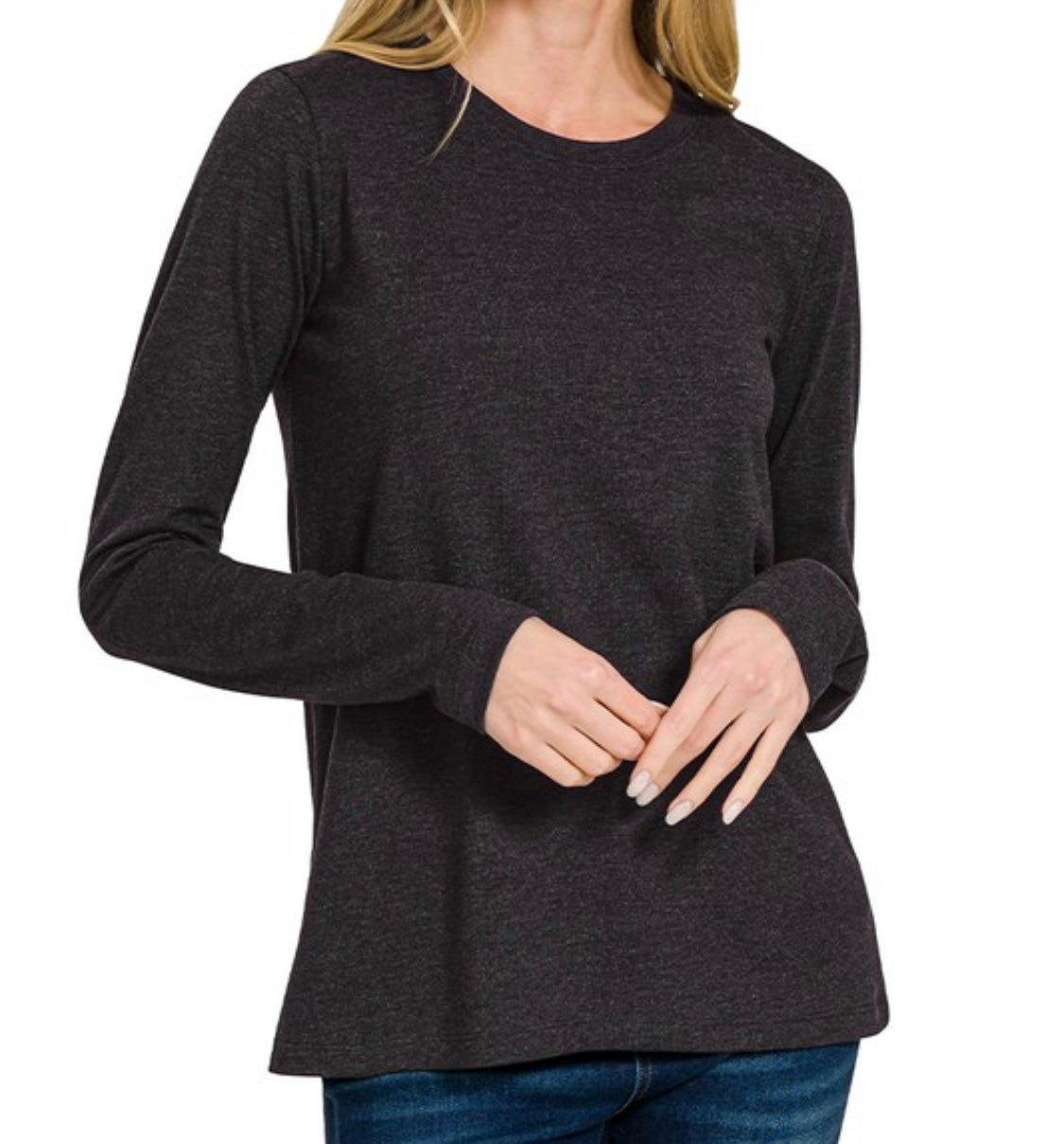 Cotton Crew Neck Long Sleeves