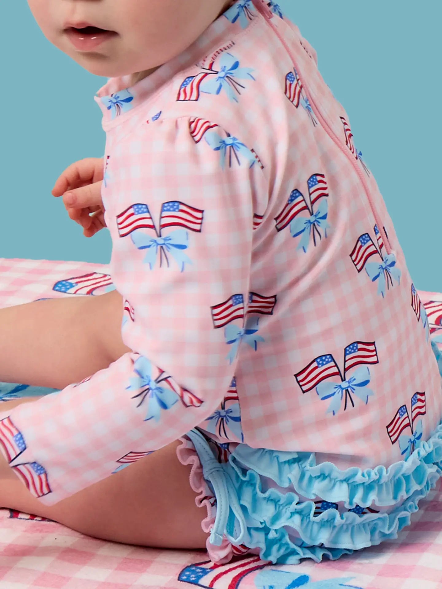 Ruffle Butts 4th of July Swim