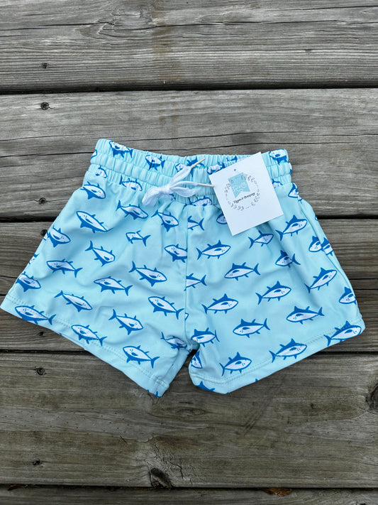 Colton's Summer Shark Trunks