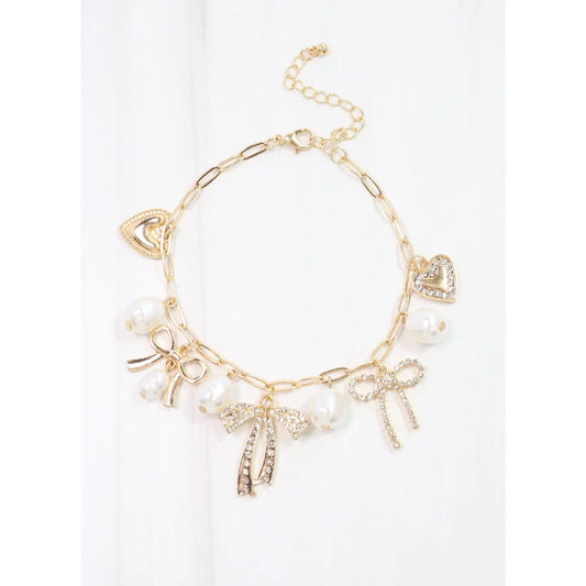 Bow Charm Bracelet