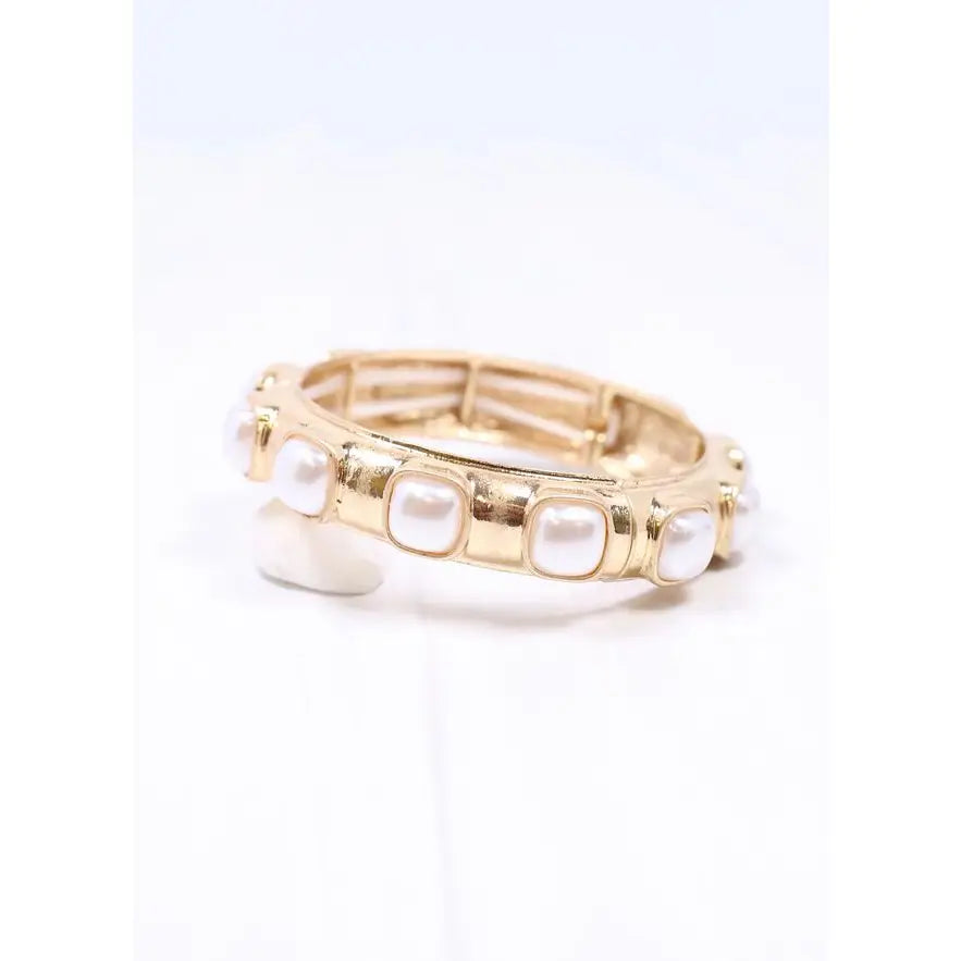 Squared Pearl Bracelet