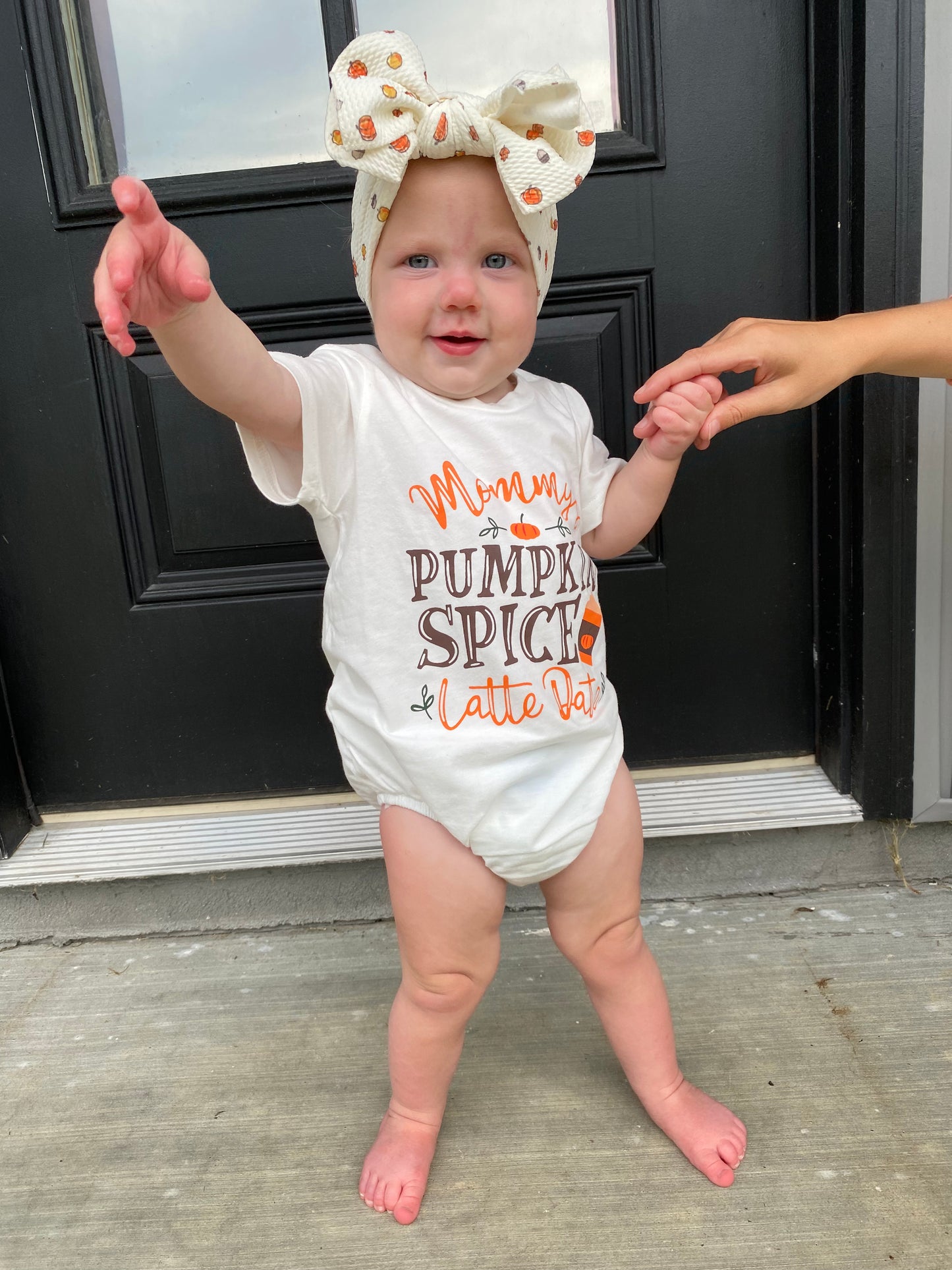 Mommy's PUMPKIN SPICE latte date romper