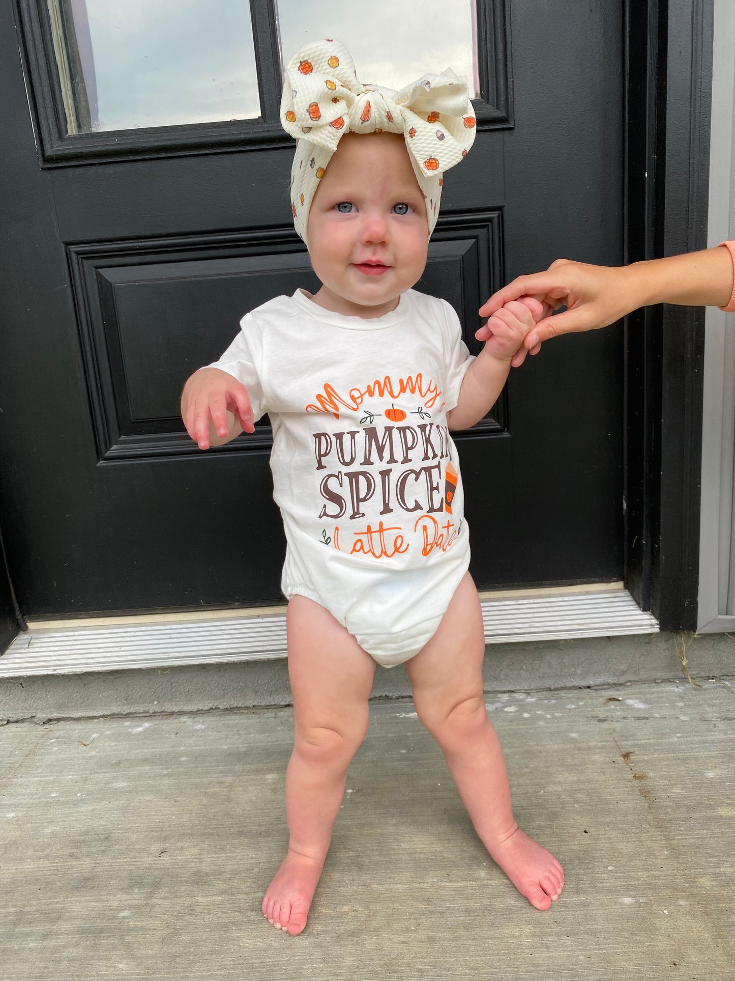 Mommy's PUMPKIN SPICE latte date romper