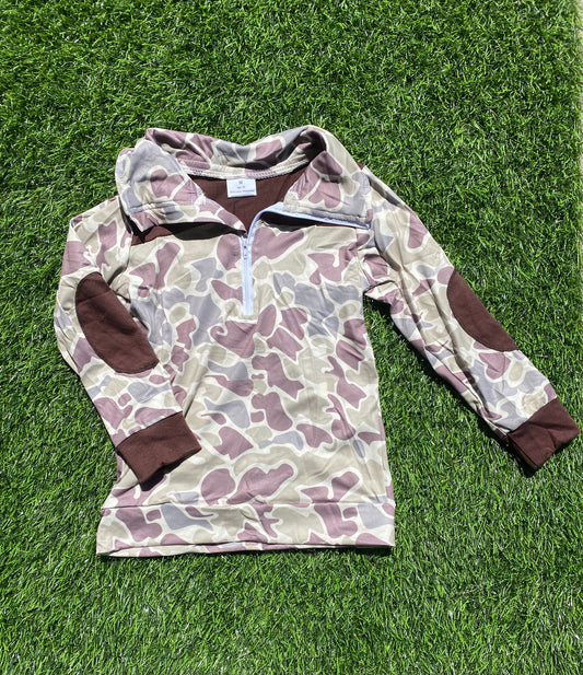 Camo Long Sleeve Pullover