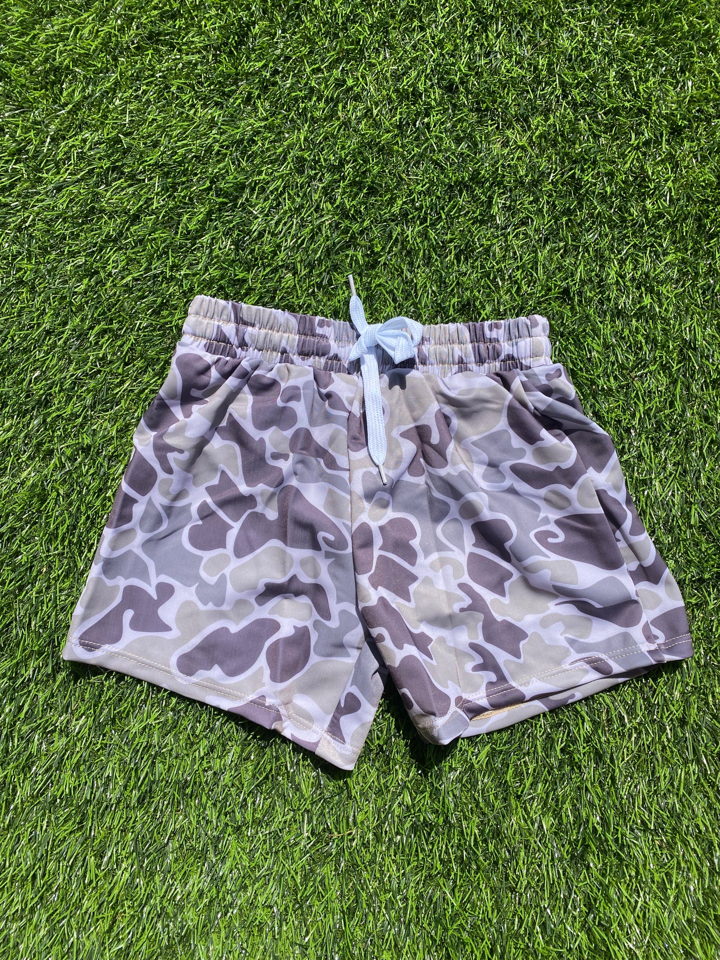 Boys Camo Swim Trunks