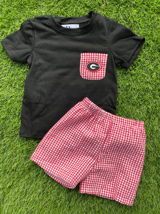 Boys UGA Shorts Set